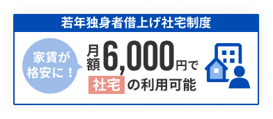 若年独身者借上げ社宅制度のグラフ